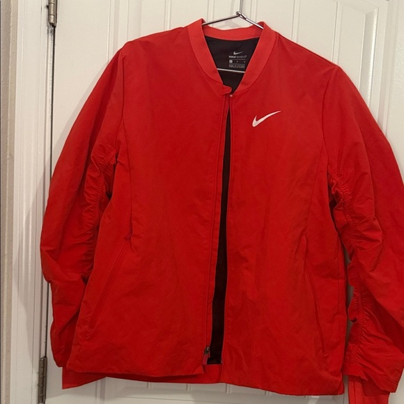 Nike Women's Vibrant Red Bomber Jacket - Picture 16 of 16